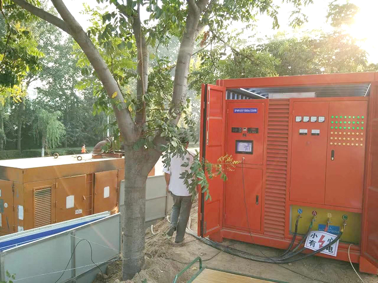 供热管道电预热施工现场